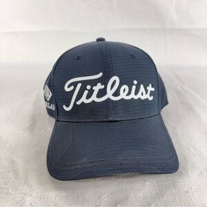 Titleist Golf Hat Mens Adjustable Strap Blue Embroidered Logo Cap